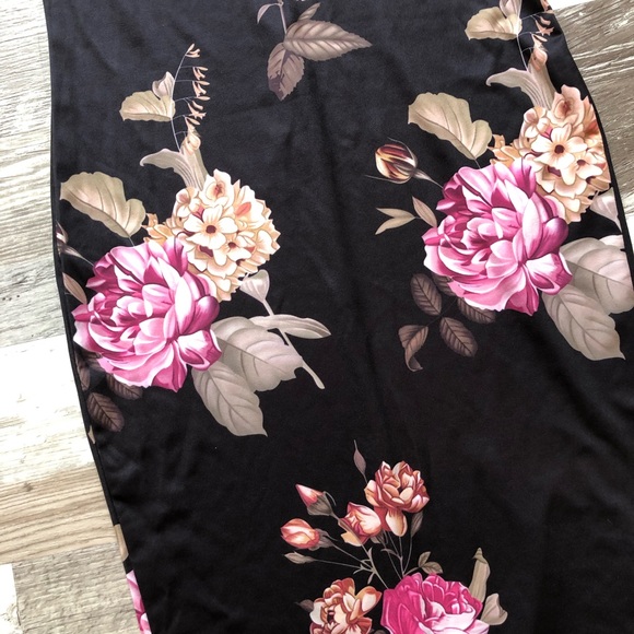 GUC SHEIN Midi Bodycon Cami Floral Print Dress - Picture 3 of 14